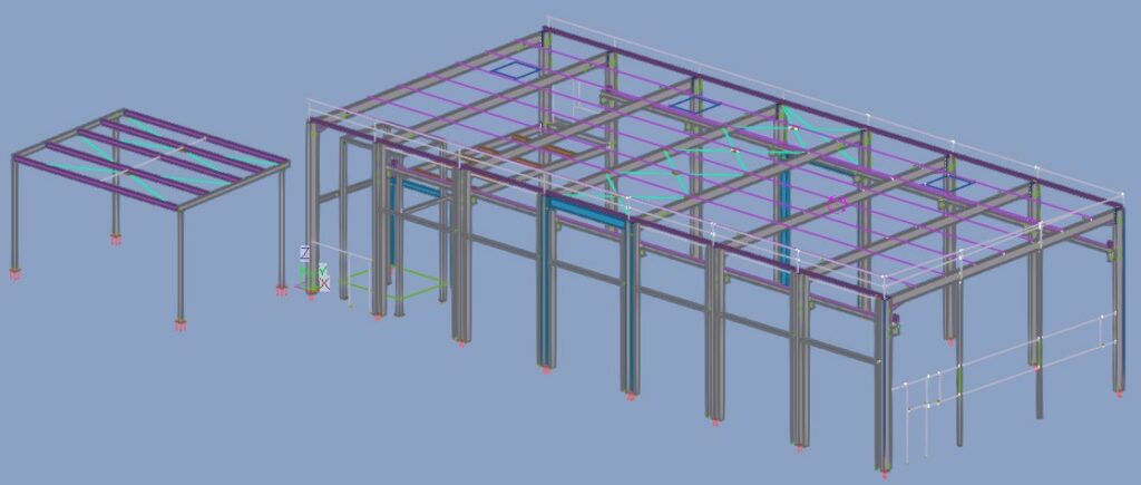 Vue 3D - Bâtiment VAUDAUX à Saint-Etienne du Bois