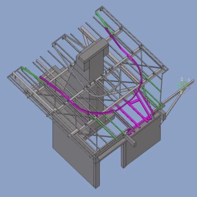 Vue télécabine de Bochard projet BET MARTY