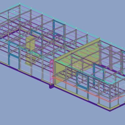 Ploan batiment Vaudaux projet BET MARTY