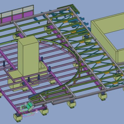 Vue 3D Télécabine de Melezet à La Norma