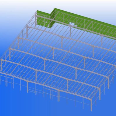 Vue 3D - Bâtiment SOPREMA ATI2 à Saint Vulbas