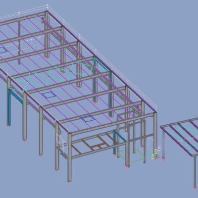 Vue 3D - Bâtiment VAUDAUX à Saint-Etienne du Bois