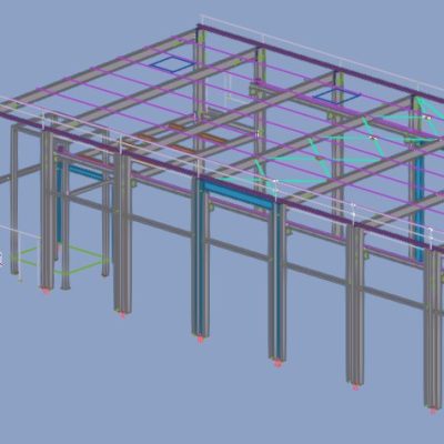 Vue 3D - Bâtiment VAUDAUX à Saint-Etienne du Bois