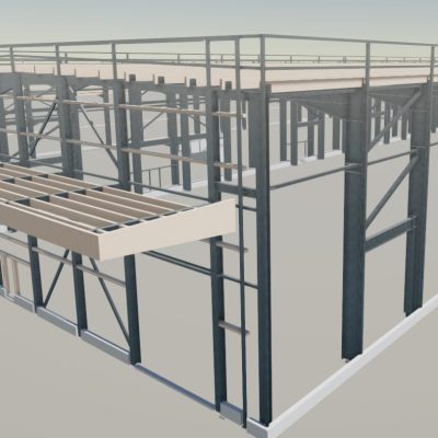 Vue 3D -Extension du bâtiment LALLIARD à Bonneville